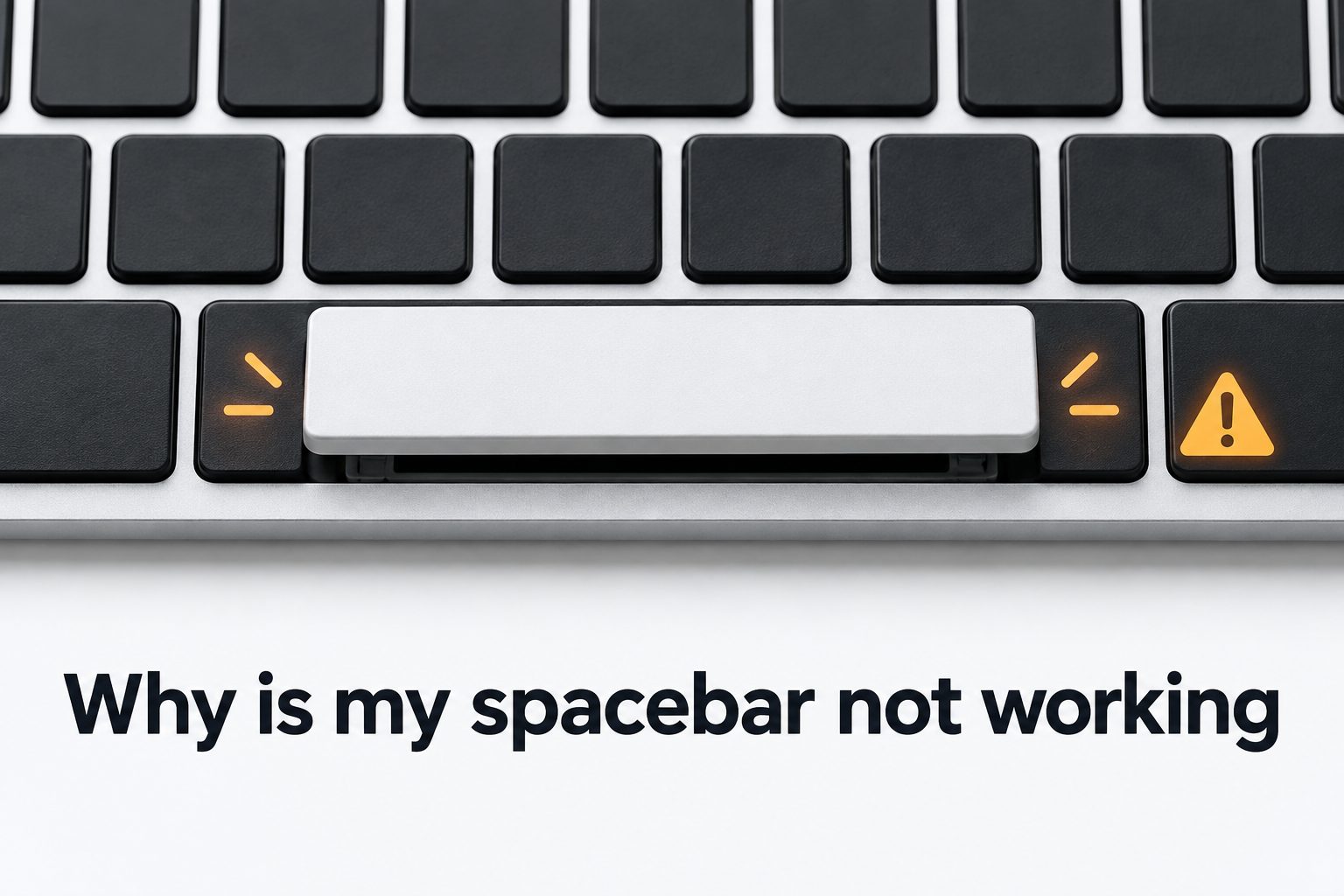 Why is my spacebar not working